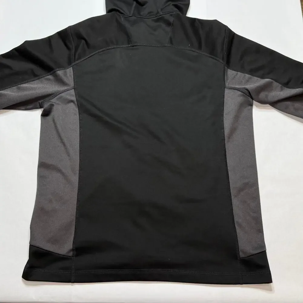 Men's The North Face Black/Grey full zip fleece hoodie size Large